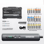 LinkMejor 8.8F Electric Screwdriver Set Rechargeable 2000mAh Type-C Portable Power Tools with LED Light 28 Bits Home Repair Kit