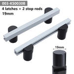 2Pack Aluminum Alloy Workbench Planing Stop Board Woodworking Table Baffle Plate Quick Release Limit Block Stop Rod Table Stop For Desktop Workbench Wood DIY Woodworking Tool