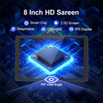 8 Inch IPS 4K HD Touch Screen Wireless Portable Carplay Android Auto Display Dual Lens Dash Cam Wifi BT Player with Magnetic Bracket