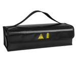 LinkMejor 49*15*15cm Portable E-Bike Lipo Battery Bag Fireproof Waterproof Electric Bicycle Battery Protection Handbag with Charging Port
