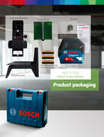 for BOSCH GCL2-15G 2-Line Green Light Level Laser Marking Instrument Infrared Marking instrument 2 Line Outdoor Indoor Leveling Line