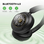 Oneodio Focus A6 Wireless Headset Bluetooth V6.0 Headphones -48dB Dual Active Noise Cancelling 5-mic ENC AI Call Noise Reduction 40mm HiFi Driver 3D Spatial Sound 75H Playtime Support Wired Connection Low Latency Over-Ear Headphones