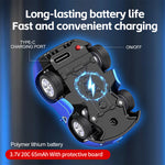 LinkMejor Q7201 1/72 2.4G Mini RC Car LED Light 3 Speed Adjustable Full Scale Q Version Desktop Micro Remote Cruise Control Vehicles Models Toys