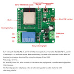 One Channel Relay ESP32-WROOM Development Board Single Relay Module DC 7-60V Power Supply for Home Appliance Accessories