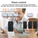Tuya WiFi Smart Switch Temperature Humidity Dry Contact 10A AC85-265V DC7-32V App Remote Real-Time Monitoring Timer Schedule Smart Home Automation Voice Control with Alexa Google Assistant