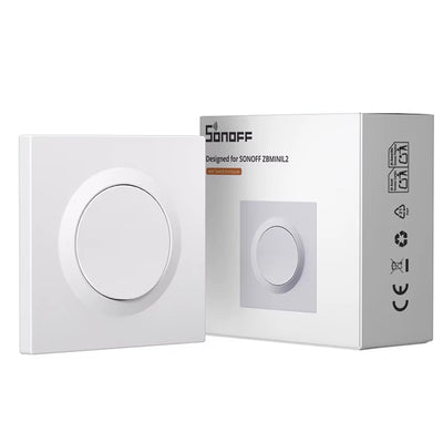 LinkMejor E1GSL 1-Gang Wall Switch Enclosure No Neutral Wire Required Ultra-Slim PC Material Clip-on Installation Enclosure for ZBMINIL2