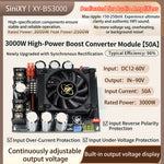 Sinilink XY-BS750 Adjustable Boost Module Voltage Converter 8-32V Reverse Polarity Over Current Temperature Protection Dedicated Power Supply for Audio Amplifiers with Display