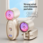Tevorex Portable USB Fan 3000mAh 199 Adjustable Airflow High-Efficiency Handheld Foldable Cooling Fan with LED Display for Travel & Outdoor Use