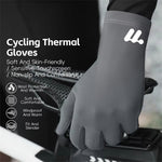 WEST BIKING Winter Touchscreen Fleece Thermal Cycling Gloves Windproof Non Slip Soft Comfy Extended Wristband Bike Gloves