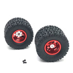 2PCS Upgraded Metal Rims Tires Wheels Double/Single for WPL 1/16 C14 C24 C34 B14 C24 B16 B36 RC Car Vehicles Models Parts