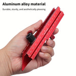 Aluminum Alloy Scribing Tool Precision Contour Gauge 7.1 Inch Adjustable Measurement for Woodworking Edge Alignment Seamless Shape Replication