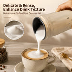 Comfook 300W 4-In-1 Portable Milk Frother 2-Min Fast Heating 300ml Capacity Low Noise Operation Multifunctional Electric Milk Foam Maker for Coffee Latte Cappuccino