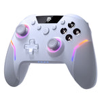 LinkMejor ESM-X20 Wireless Gaming Controller Dual Hall Trigger 3-Mode Detachable Hall Joystick RGB Light 1000Hz Polling Rate Gryo 2.4G/bluetooth/Wired Gamepad for Switch/PC/Steam Deck