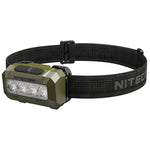 Nitecore HA19 600 Lumen Headlamp 6 Light Sources (3000K/4500K/6500K White + RGB) IP68 Waterproof LED Head Torch 2× AA Battery Powered 130m Beam for Camping Hiking Fishing