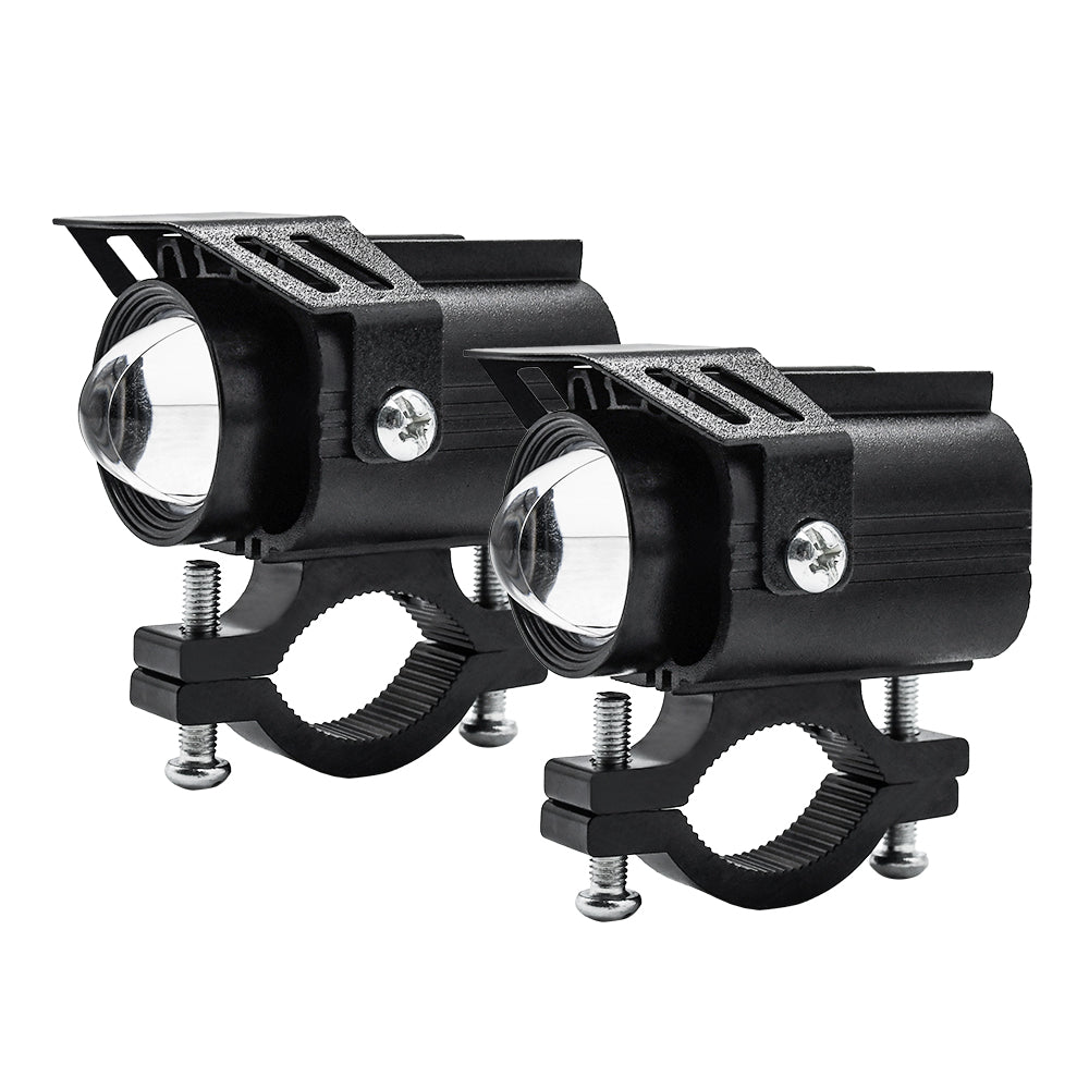 2PCS 9-32V Headlight Fog Flash Light Spotlight LED Light Yellow White For Car Motorcycle