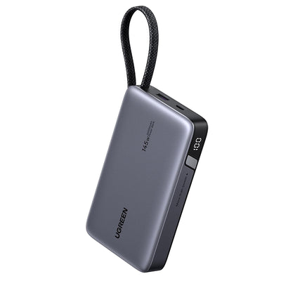 UGreen PB551 145W 72Wh 20000mAh Digital Display Power Bank Come with Type-C Cable External Battery Power Supply with 2 Inputs & 3 Outputs Support UFCS QC PD SCP AFC PPS FCP Fast Charging for iPhone 17 17Pro 16 15 Pro Max 14 13 for Xiaomi 17pro