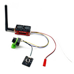LinkMejor Max 5W FPV System 5.8GHz 48CH VTX FPV Transmitter with 1200TVL AIO 135° FPV Camera Dual Cooling Fan Built-in Mic 2.5mm for FPV Drones