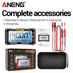 LinkMejor 613Pro Smart Multimeters DC/AC Voltage Capacitor Tester 4000 Counts 10A Current 600V Voltmeter Test Alarm Clock Set Tools