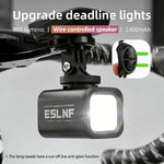 LinkMejor Bicycle Light Electric Horn Remote Control 800 High Lumes Mountable 2400mAh Rechargeable Waterproof Road MTB Headlight