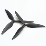 2 Pairs /4 Pairs 7040 8040 9045 3-Blade 5mm Shaft Black Fiberglass Nylon Propeller for 7 Inch 8 Inch 9 Inch FPV RC Racing Drone