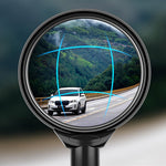 LinkMejor Long Bicycle Rea Rview Mirrors 360° Rotation Wide Angle Folding Mountain Road Bike Motorcycle Adjustable Rearview Mirror