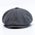Collrown Classic Vintage Octagonal Cap Men Hat Newsboy Cap Women Casual Beret Hat Flat Peaked Caps for Autumn Winter