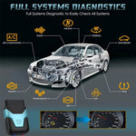 LinkMejor Z100 Bluetooth 5.2 OBD2 Diagnostic Tool Full System OBDII Scanner 9+ Reset Functions iOS Android APP Controlled Bidirectional Testing