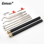 1PCS Wood turning Tools Set Carbide Tipped Lathe Chisels With Hollowing Interchangeable Tool Bars for Woodworking