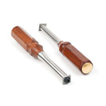 Ganwei Woodworking Carbide Scraper With Rosewood Handle Replaceable Square Insert For Trimming Deburring