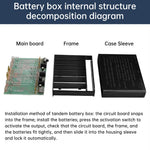 DIY UPS Battery Box 6x18650 Uninterruptible Power Supply 5V 9V 12V Output 60W Max Suitable for Router Surveillance Camera LED Light