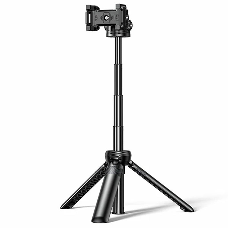 LinkMejor LP753 Multifunctional Desktop Tripod Selfie Stick 22cm Folding Size 1/4 Screw Compatible with 4-7.2in Phone for Vlogging Travel