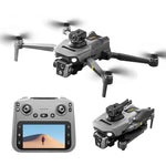 LinkMejor K19 MAX GPS 5G WiFi FPV with 5.9inch LCD Screen Controller HD Dual Camera Servo Gimbal 360° Obstacle Avoidance One-Key Airdrop Brushless Foldable RC Drone Quadcopter RTF