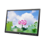 17 inch Screen Touch Button Digital Photo Frame LED Backlight 1080P HD Electronic Album HD Wall Mount Display Video Advertising Machine Video Player EU Plug