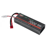 XF POWER 7.4V 7000mAh 100C 2S LiPo Battery T Deans Plug for RC Car