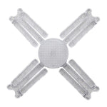 Elfeland 3/4/5 Leafs Foldable Crystal Snowflake LED Ceiling Light E27 Adjustable Shape AC 85~265V Ultra-Bright Wide-Angle Lighting for Home Garage Shop