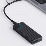 LinkMejor XL-UD1101 USB 4.0 40Gbps M.2 NVMe SSD Enclosure Compatible with Thunderbolt 4/3 USB 3.2/3.1/3.0 ASM2464 Built-in Cooling Fan External Hard Drive Case