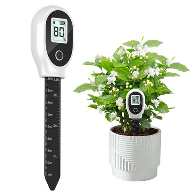 SGS10 Soil Tester  Digital LCD Display High Precision Double Needle Measures Moisture Temperature for Garden Greenhouse Indoor Plants Accurate Soil Health Testing