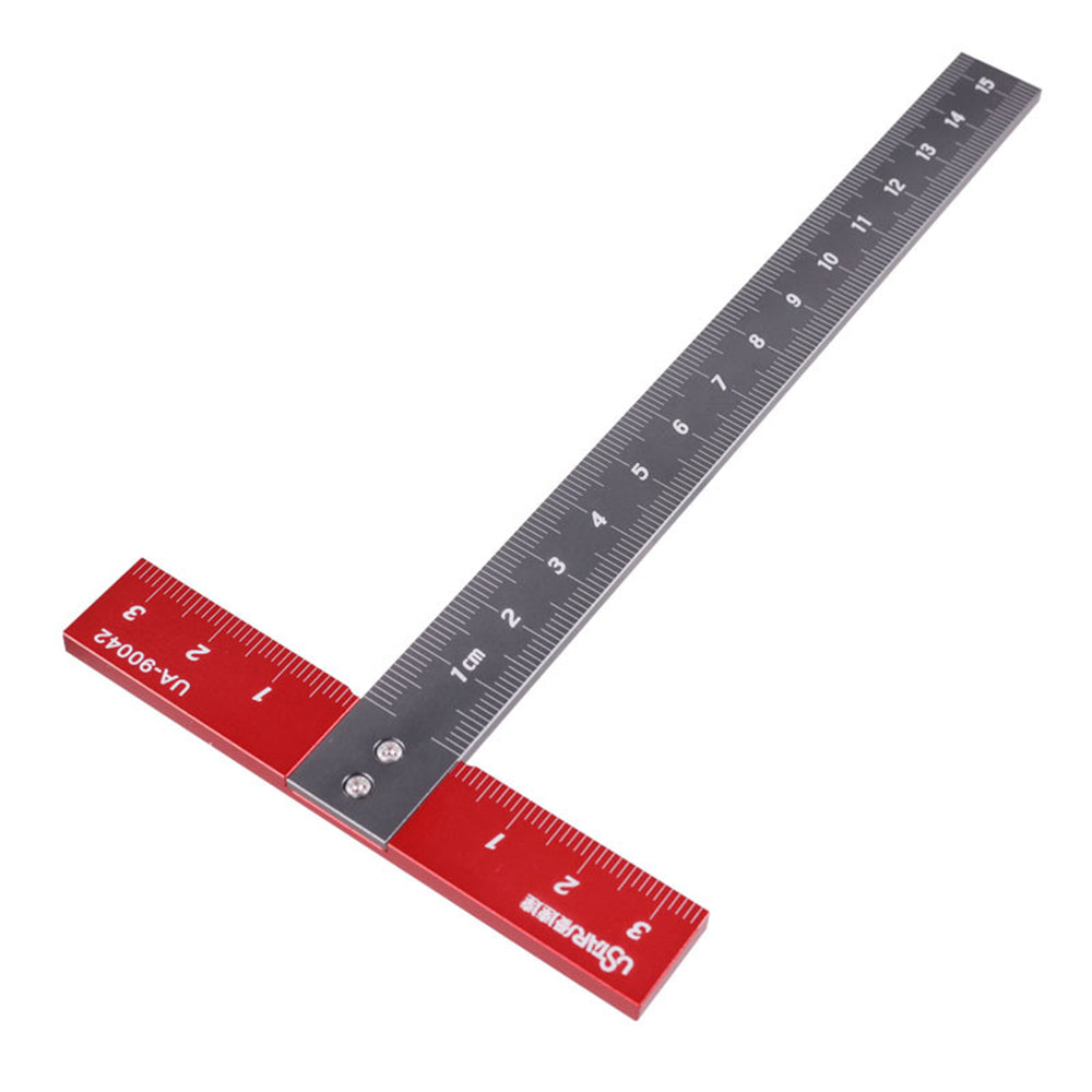 Aluminum T-Square 170x85mm 3mm Thickness CNC Crafted High Precision Lightweight Durable for Crafting Woodworking