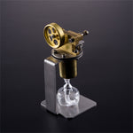 LinkMejor QX-M-ZQJ-06 Mini Copper Boiler Steam Engine Stirling Engine Model Physics Experiment Science Discovery Production Invention Gift Collection Toys