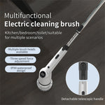 Tevorex Electric Cleaning Brush Spin Scrubber 9 Replacement Brush Heads,3 Adjustable Sizes,Dual Speeds,Lightweight USB Handheld Design