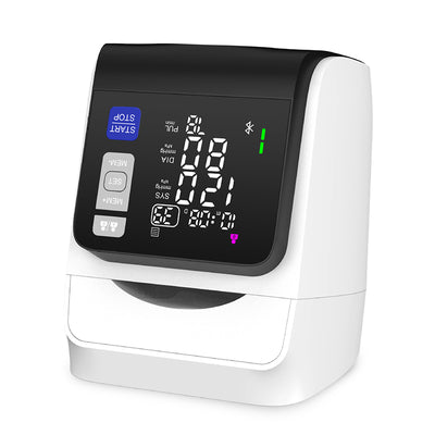 LinkMejor U90B Arm Boom Digital Blood Pressure Monitor with LED Display Screen Adjustable Cuff 4x90 Memory WHO Classification Accurate Home Use BP Machine Health Care