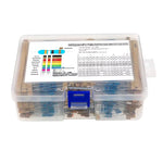 156 Value 3120 PCS 1/4W Metal Film Resistor Kit 1Ω-10MΩ 1% Tolerance Ideal for Electronics Projects and Circuit Design