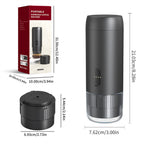 Comfook 2-in-1 Portable Espresso Machine Compatible Ground Coffee & NS Capsules Rechargeable Electric Coffee Maker for Camping Office Home Use