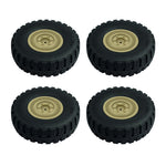 4PCS LDR/C LDP06 1/12 Unimog RC Car Spare Tires Wheels L0049G L0049Y Vehicles Models Parts Accessories