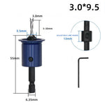 6.35mm 1/4 Inch Shank Countersink Drill Bit Woodworking Counterbore Hole Drill Bit Adjustable Depth Stop