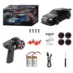 LinkMejor KF30 RTR 1/43 2.4G 4WD Drift RC Car Gyro Mini Race LED Light Radio Control High-Speed Motor On-Road Racing Vehicle Model Boys Gifts Toys