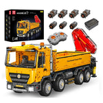 Mould King 17050 Actros Self-Loading RC Crane Truck Pneumatic Heavy-Duty Vehicles Model Building Blocks 4012 PCS Assembly Brick for Kids Adults Birthday Gift