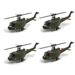 LinkMejor E190 1:34 UH-1 HUEY Scale 2.4G 6CH Altitude Hold Optical Flow Positioning Dual Brushless Motor RC Helicopter