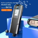 Rechargeable Digital Breathalyzer Non-Contact Alcohol Tester with LED Display Portable Analyzer with Window Breaker & Seatbelt Cutter
