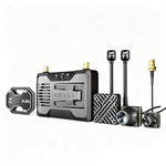 HGLRC Draco 1080P 60FPS HD FPV VTX System with 1W Dual Antenna, 15km Range, 60ms Latency, A1 170° / A2 160° Night, HDM1 Ground Unit, 8-36V for Racing Freestyle Long-Range Drone